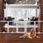 Lakendra Free Standing Pet Gate With Door-1719865270-1719865264