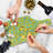 Ambesonne Mushroom Tempered Glass Cutting Board Mushrooms Pattern Yellow Multicolor