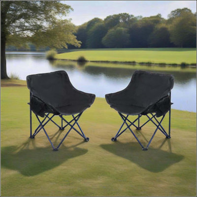 2PCS Outdoor Camping Chairs Folding/Portable, Carry Bag