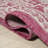 Aaleayah Medallion Textured Weave Fuchsia/Light Gray Indoor/Outdoor Rug-1990658977