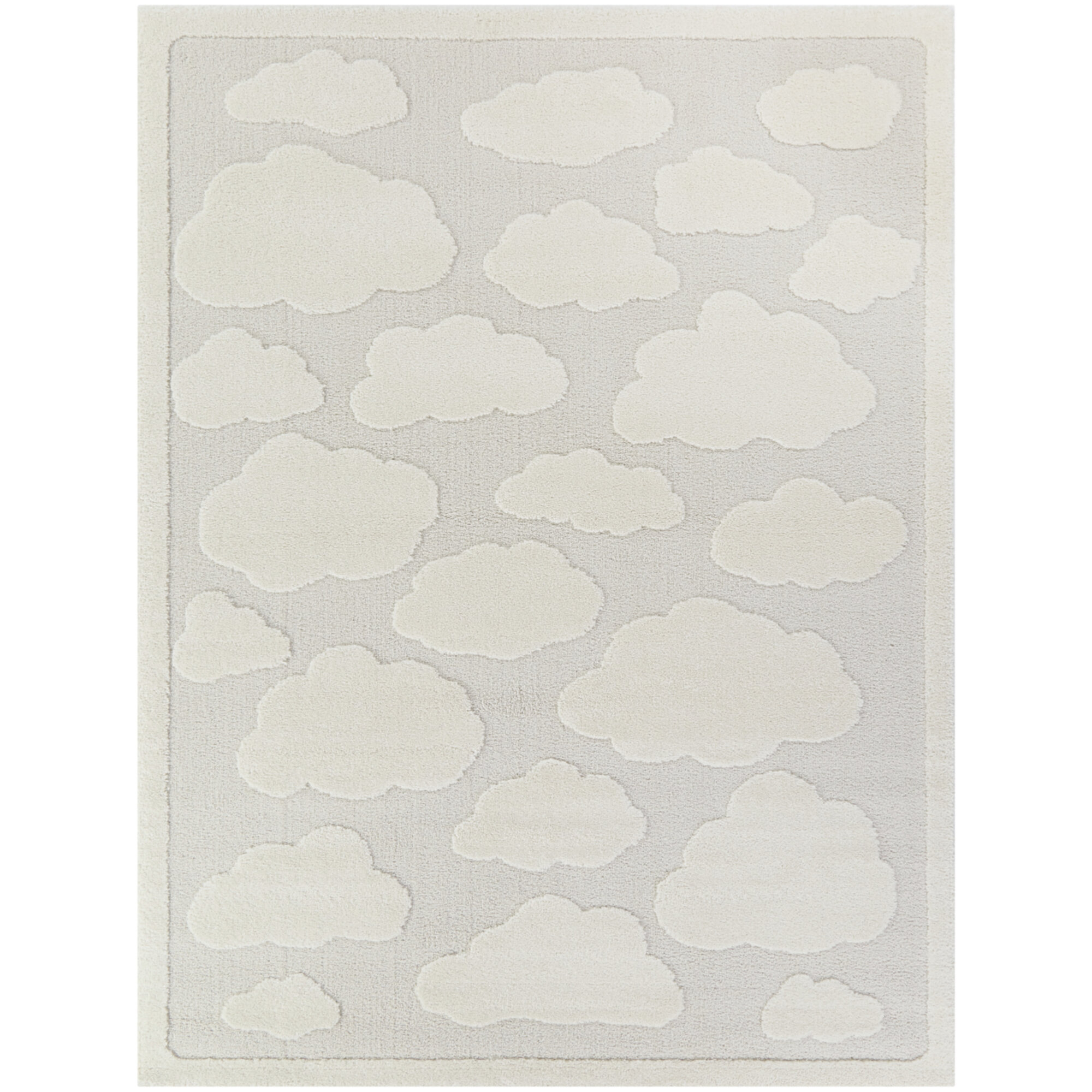 Achilles Cream/Gray Rug, Rectangle 4'4" x 6'