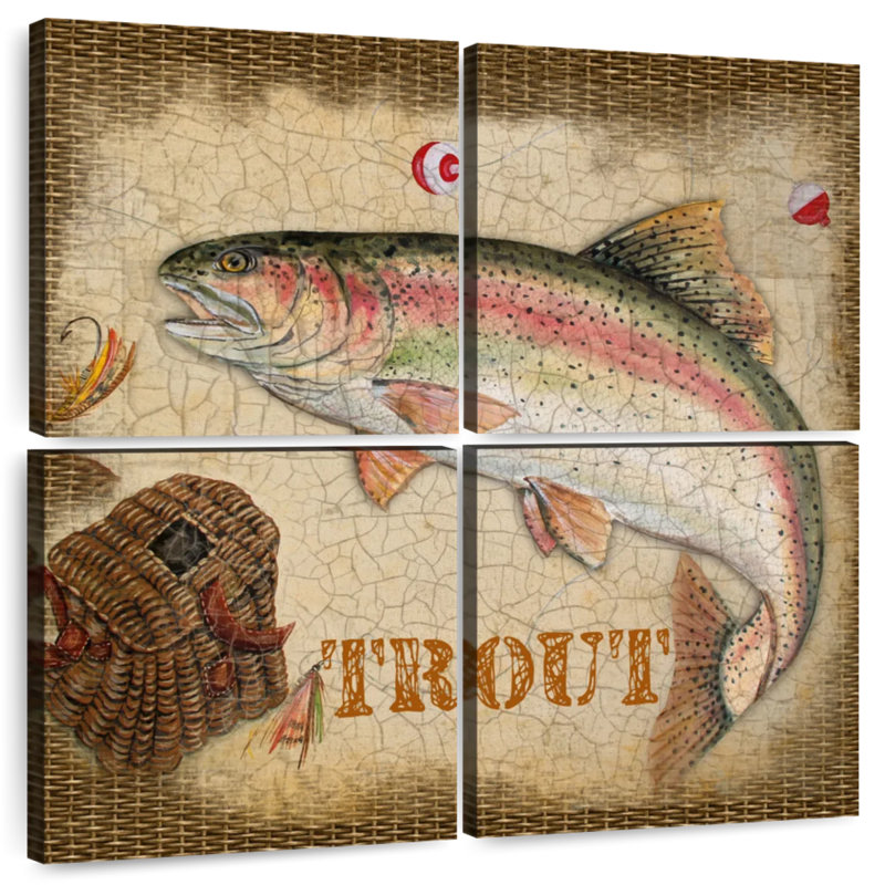Senne Trout Catch, 50" H x 50" W