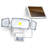 11-Watt LED Solar Power Dusk to Dawn Battery Operated Outdoor Security Flood Light with Motion Sensor-48736160