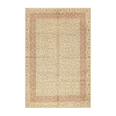 Tapis brun/beige traditionnel Quealy