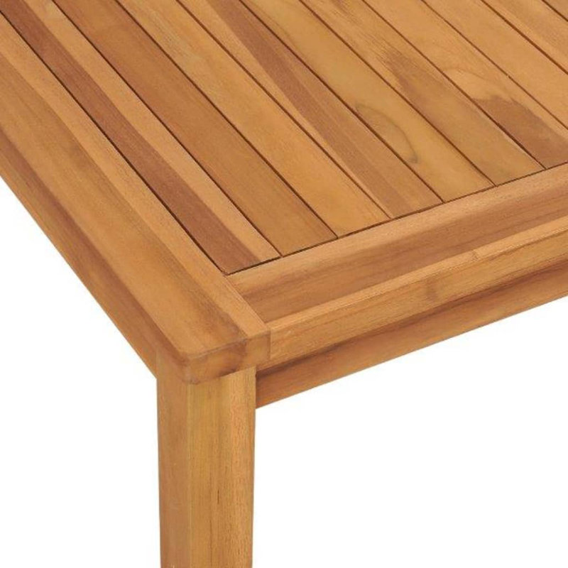 Nowata 2 - Person Teak Patio Dining Set with Square Table