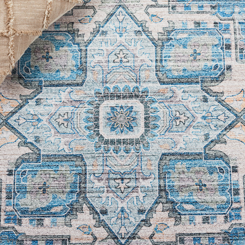 Pahulveer Performance Machine Washable Oriental Rug, Rectangle 5' x 8'