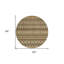Tapis intérieur rond 8 pi