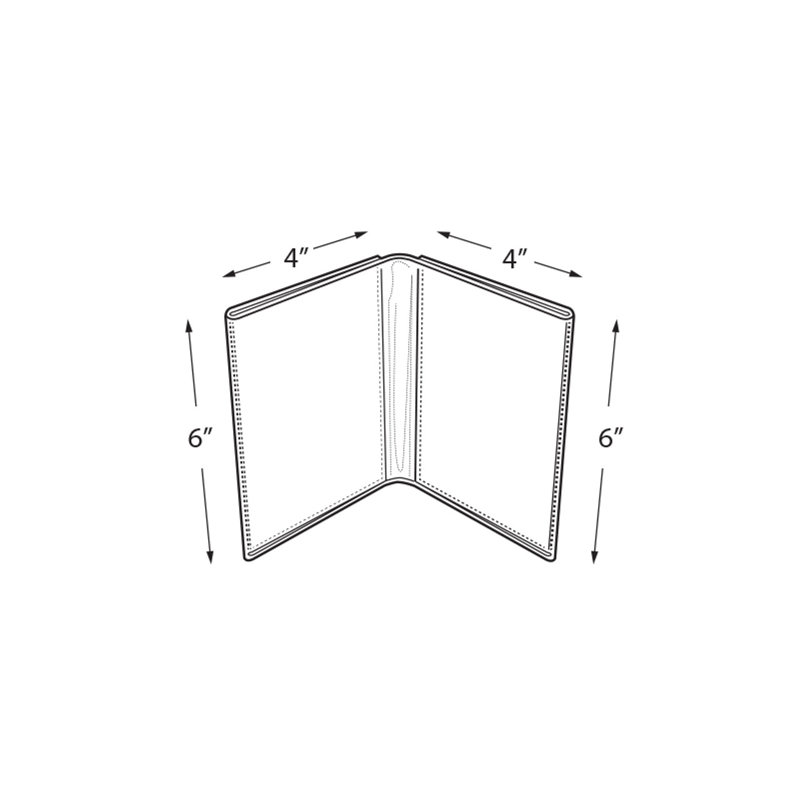 Clear Acrylic Double Photo Holder, Side by Side Dual Frame , Size 5"W x 7"H, 10-Pack