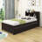 Wooden Platform Bed with Trundle and Shelves-121827142-121827145