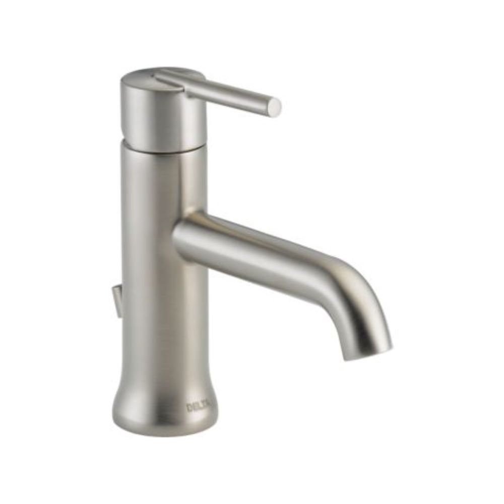 Trinsic Single Hole Bathroom Faucet with Drain Assembly, Single Handle Bathroom Sink Faucet, Brilliance Stainless