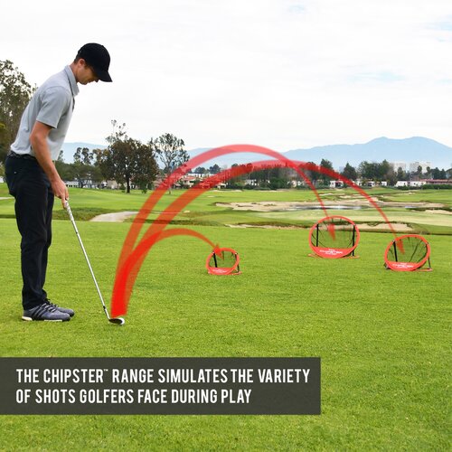 GoSports Chipster Range 3 Piece Golf Chipping Practice System Set ...