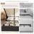 Hydraulic Lift Up Storage Platform Bed, Upholstered In Corduroy,No Spring Box Needed-2126134718-2126134707