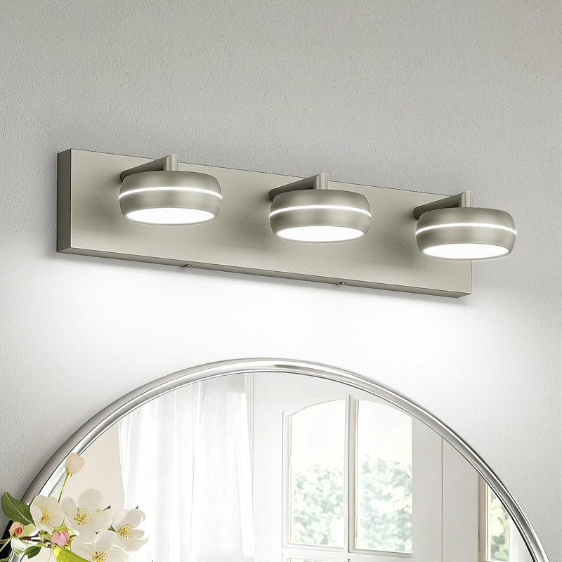 Luminaire de salle de bain à DEL à intensité variable à lumières multiples 5500K, H 5,2 po x l 20,47 po x P 1,18 po