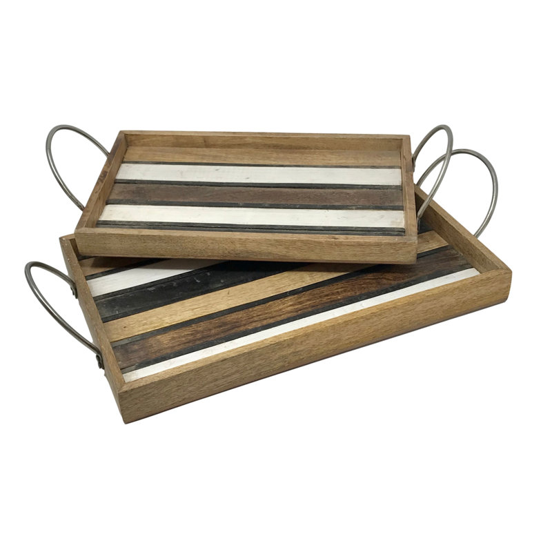 Ensemble de 2 plateaux Garden Party