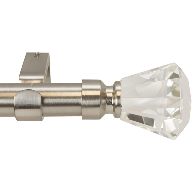 Naiovy Adjustable Single Curtain Rod, 28" - 48"