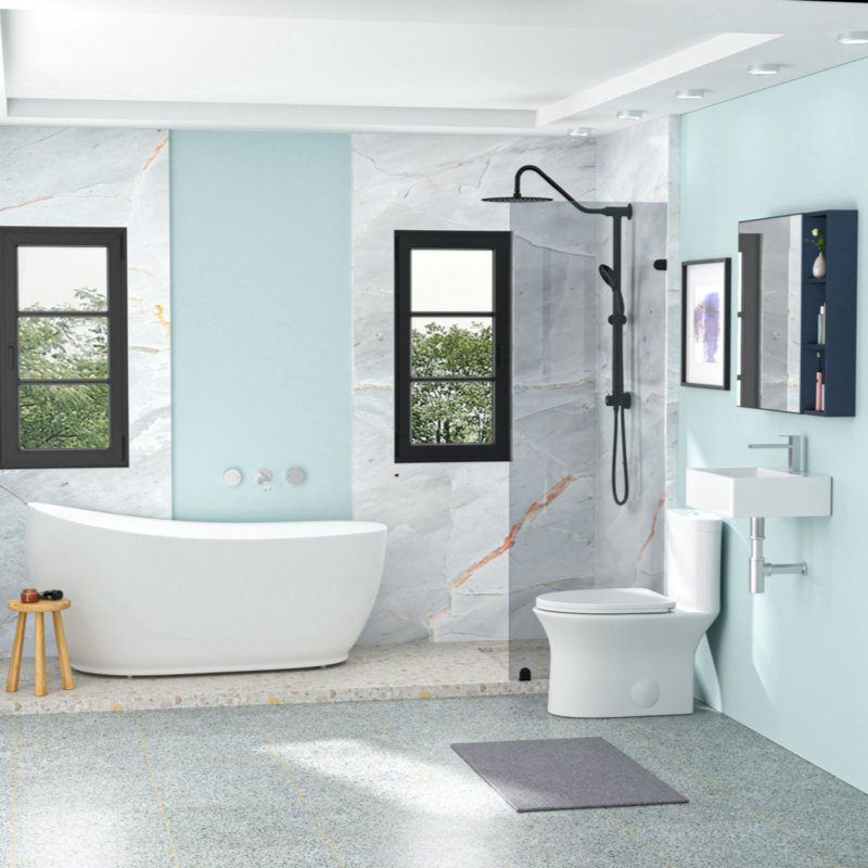 Wenty 16.3'' White Ceramic Rectangular Bathroom Sink