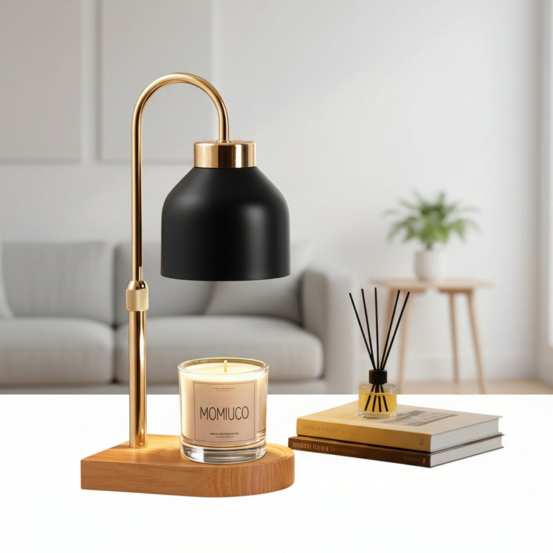 Lampe chauffante pour la Saint-Valentin avec hauteur et minuterie réglables - fondant à la cire parfumée sans flamme pour la maison, cadeau de décoration romantique à intensité variable pour elle / lui