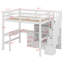 Lit mezzanine avec bureau en L et tiroirs, armoire et escalier de rangement-1819040704