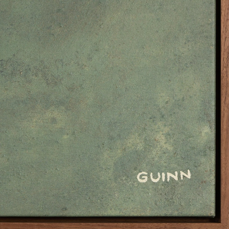 Rustic Walnut and Matte Canvas Abstract Wall Art