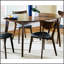 Table de salle à manger à rallonge en noyer foncé Thomson, polyvalente et durable pour les maisons traditionnelles et modernes