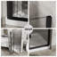 Ensemble de porte de douche en verre sans cadre avec base en acrylique-111666977