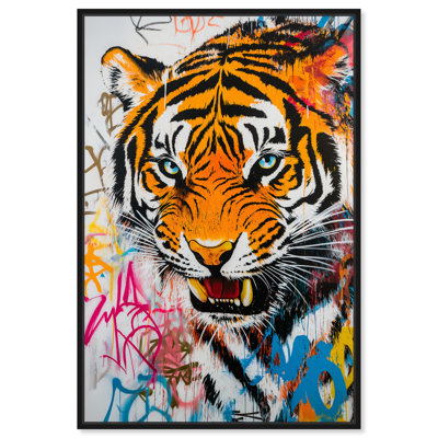 «The Tiger's Wrath», reproduction d'art sur toile tendance par Art Remedy