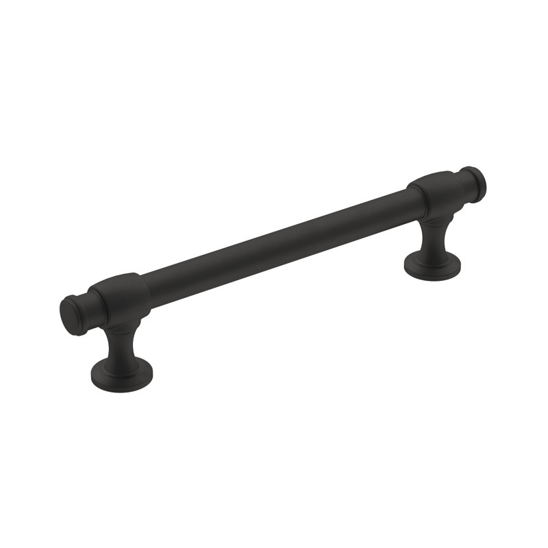 Poignée d'armoire noire mat centre-à-centre 5-1 / 16 po (128 mm) Winsome, Noir mat, 5 1/16"