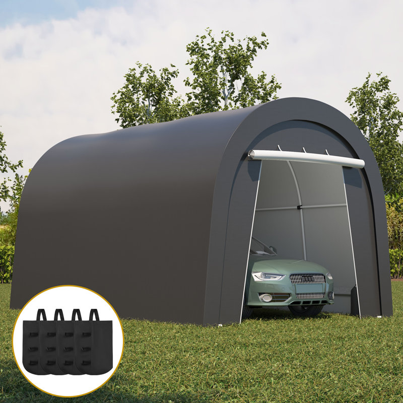 10' x 15' All Weather Domed Carport with 4 Cloth Bags