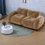 Luxueux canapés en velours, design moderne chameau pour le confort du salon