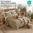 Southshore Fine Linens Vilano Oversized Quilt Set, Double-Brushed Microfiber Lightweight Quilted Bedding with Waffle Geometric Pattern and 2 King Pillow Shams, King/California King, Taupe-1001114991-1001114976