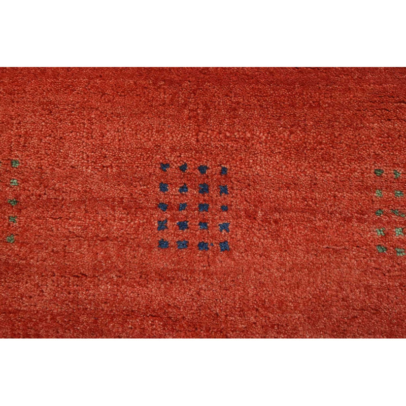 Roxa One-of-a-Kind 2'7'' X 10' New Age Wool Area Rug in Red