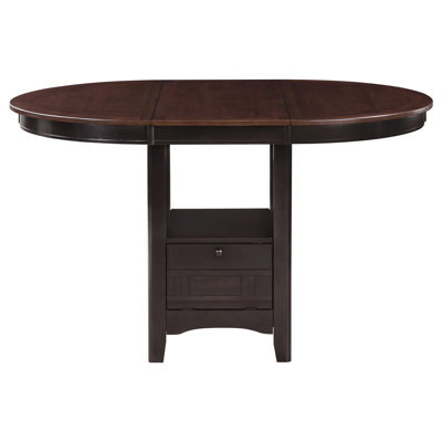 Table à finition châtaignier avec option d'extension, structure élégante, attrait de grain de bois naturel, table de salle à manger brun pour 4 personnes, éléments classiques et modernes, utilisation dans la pièce