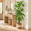 Arbre dracaena artificiel en pot avec des feuilles tropicales réalistes
