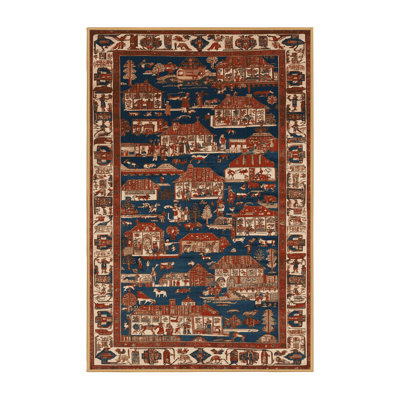 Tapis brun turc lavable à la machine