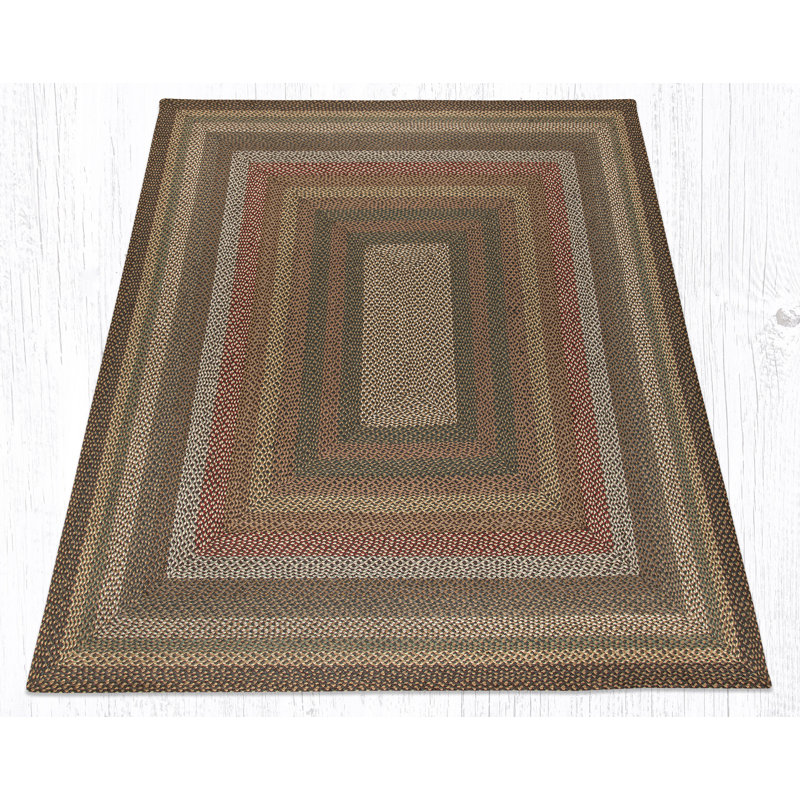  Tapis tressé en jute Fir Tonal, Rectangle 8 pi x 10 pi