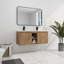 Meuble-lavabo mural avec lavabo double, charnière de porte à fermeture douce
