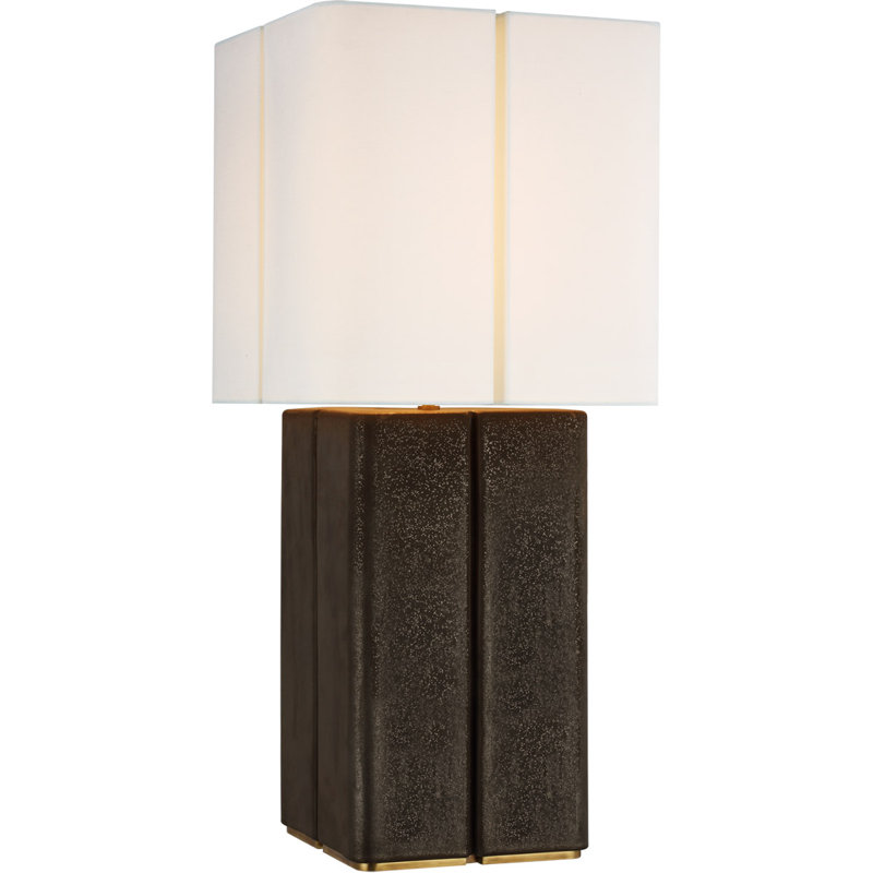 Kelly Wearstler Monelle Medium Table Lamp, Stained Black Metallic