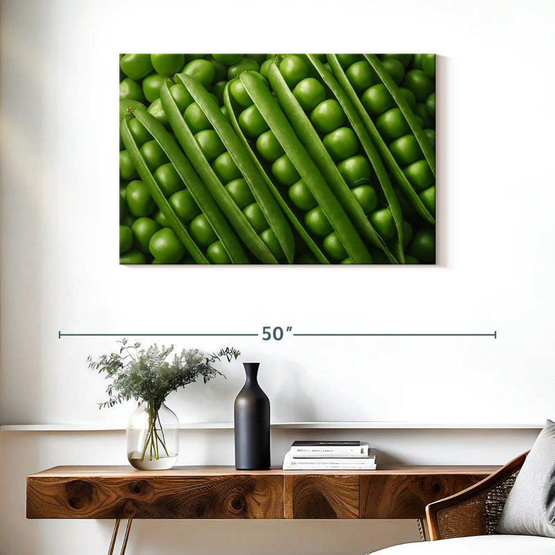 Yarlin Peas, 24" H x 36" W