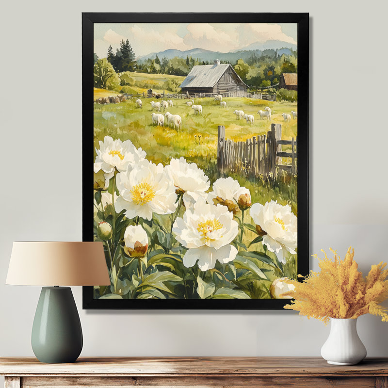 Dolina - Floral Wall Art Prints, Noir, noir, noir, noir, H 20 po x l 12 po, Reproduction encadrée d'une seule photo
