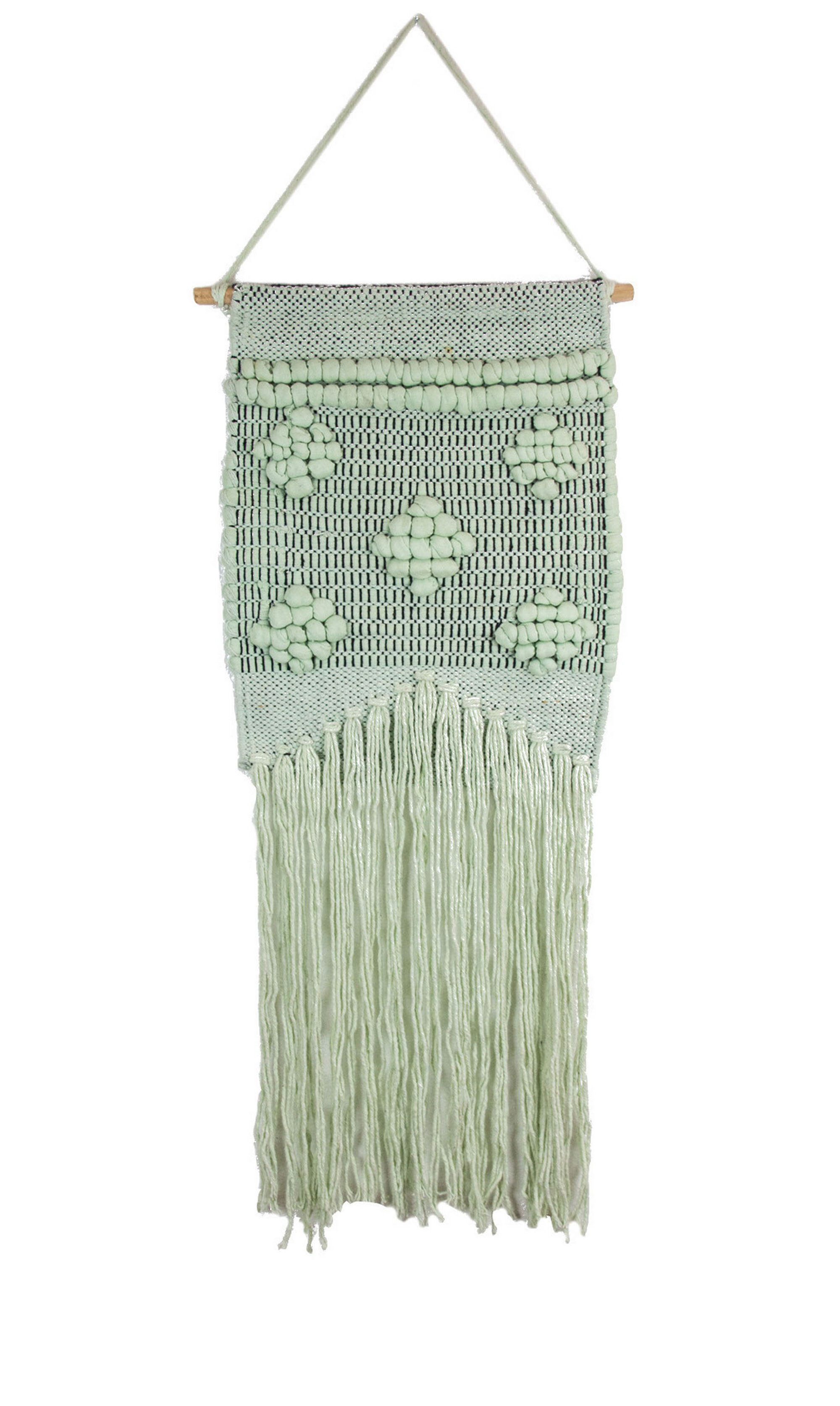 Dakota Fields Macrame Cotton Tapestry With Hanging Accessories Included 