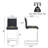 Mikale Upholstered Counter Stool with Metal Frame-334064589-334064588
