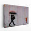«Colored Rain Street», impression sur toile urbaine moderne-1050458820