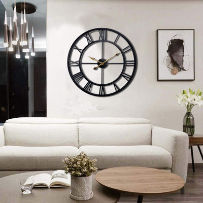 Très grande horloge murale 24 po Devere