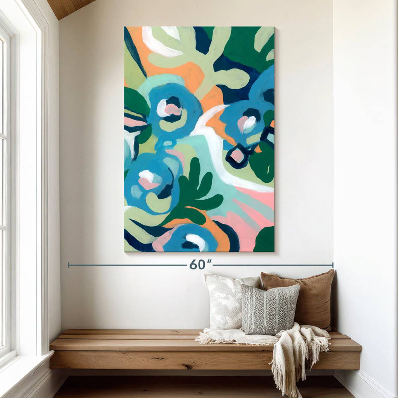Avery Bright Floral Dance I, H 51 po x l 34 po