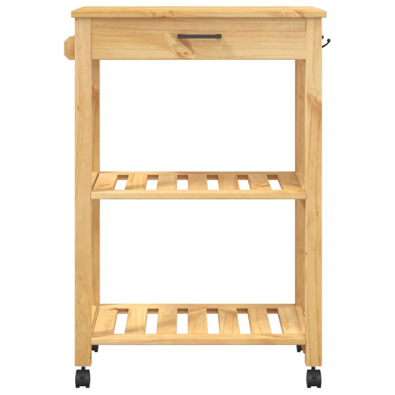 Kitchen Serving Cart, Honey
