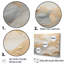 Ensemble d'art mural sur toile beige et doré Glacier Stone III - formes abstraites-111755795-112015050