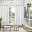 Paire de rideaux diaphanes avec œillets pour l'intérieur et l'extérieur Miami de Exclusive Home-40352758-40352757
