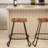 Abreu Swivel Counter Stool with Metal Frame-764602902