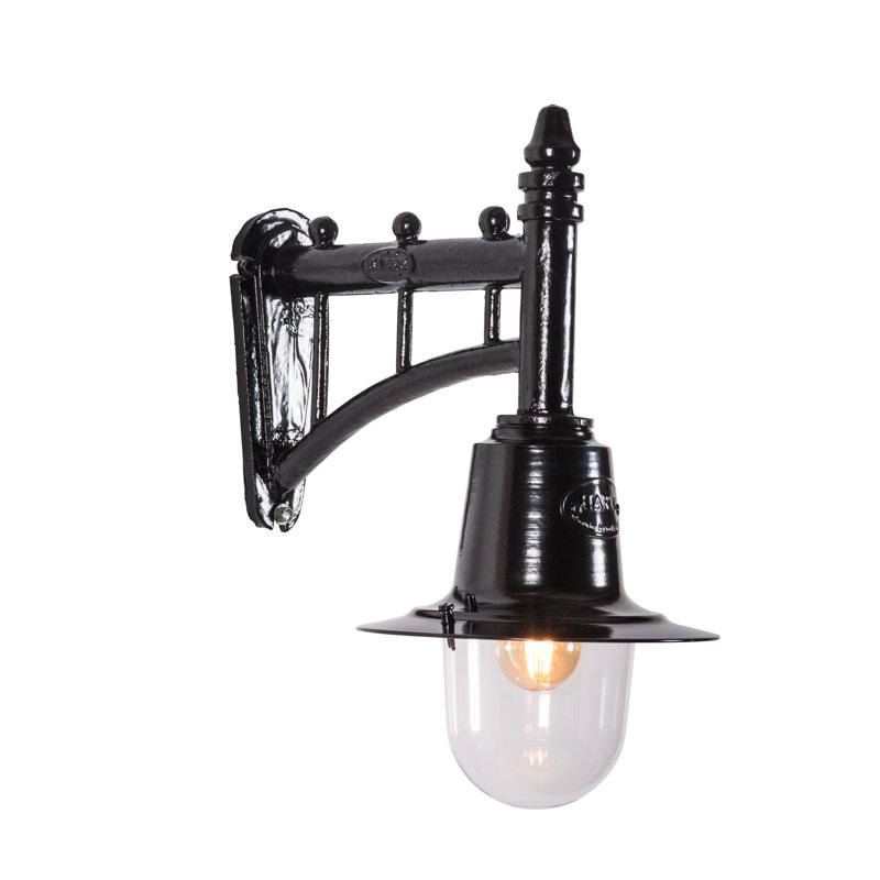 Cherryann Black 8cm H Outdoor Barn Light