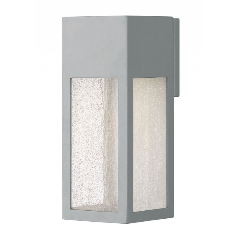 Plafonnier encastré d'extérieur à DEL Rook, Noir satiné, 6,5 W, H 12 po x l 4,8 po x P 4,8 po